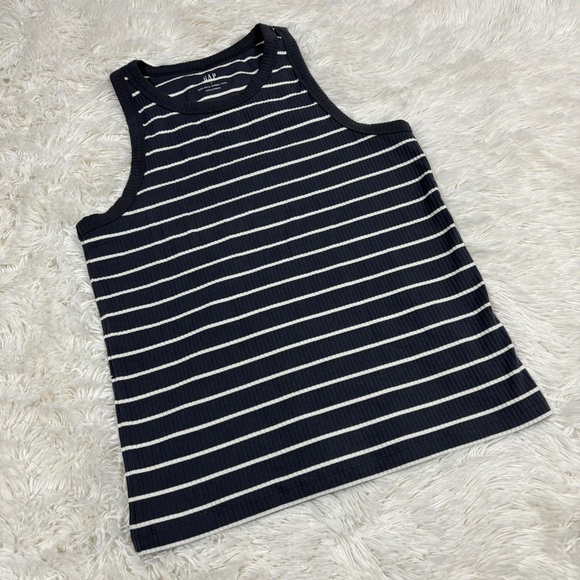 GAP High Neck Ribbed Tank Top Woman’s Large NWOT - Picture 3 of 11